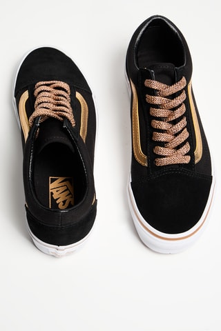 Baskets en nubuck Old Skool - Noir et doré