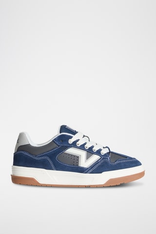 Baskets en cuir Upland - Bleu marine