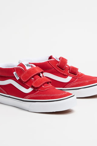 Baskets en nubuck Brooklyn Mid V - Rouge