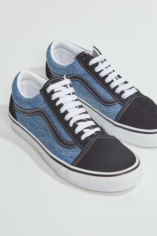 Baskets en cuir Old Skool - Noir - Vans