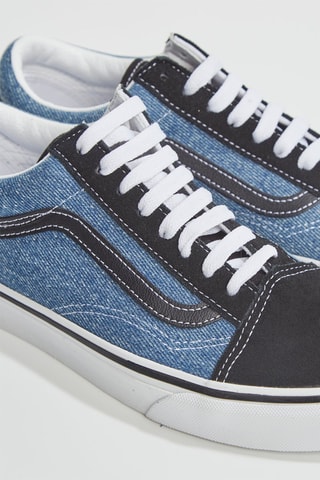 Baskets en cuir Old Skool - Noir - Vans