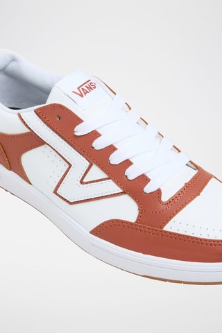 Baskets en cuir Lowland - Marron et blanc - Vans