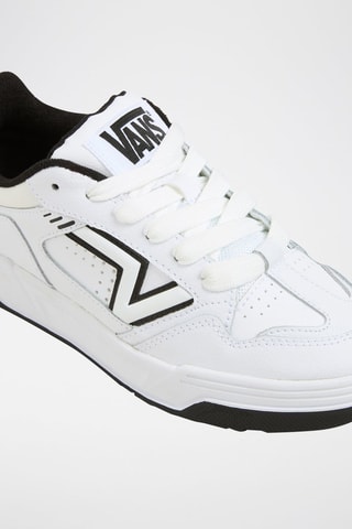 Baskets en cuir Upland - Blanc et noir - Vans