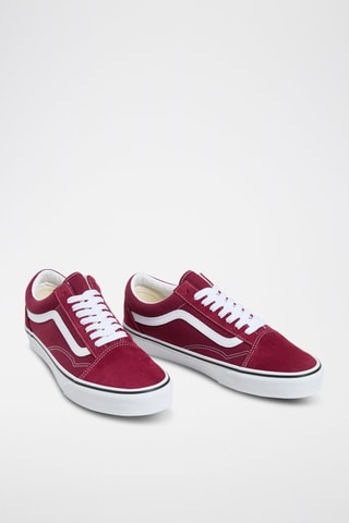 Baskets en cuir Old Skool - Bordeaux - Vans