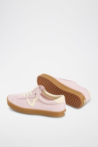 Baskets en cuir Sport Low - Rose poudré - Vans
