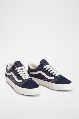 Baskets en cuir Old Skool - Bleu nuit - Vans