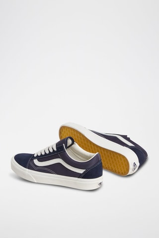 Baskets en cuir Old Skool - Bleu nuit - Vans