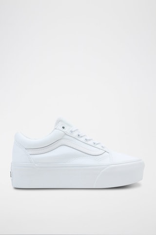 Baskets plateformes Old Skool Stackform - Blanc - Vans