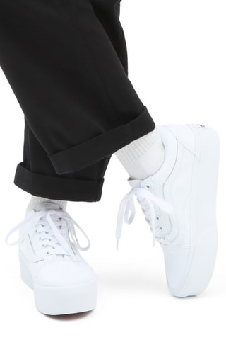 Baskets plateformes Old Skool Stackform - Blanc - Vans