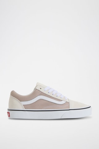 Baskets en cuir Old Skool - Beige et écru - Vans
