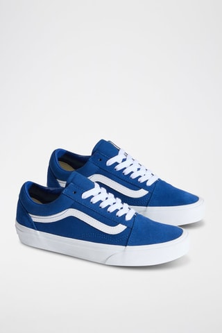 Baskets en cuir Old Skool - Bleu cobalt - Vans