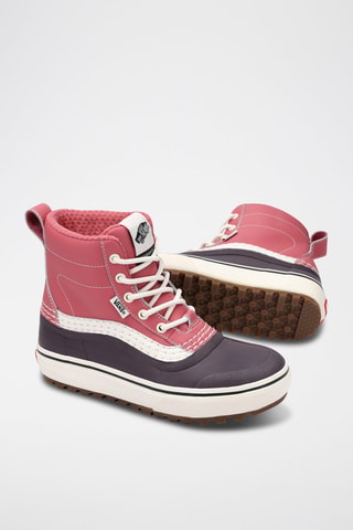 Baskets montantes en cuir MTE Standard - Rose foncé et noir - Vans