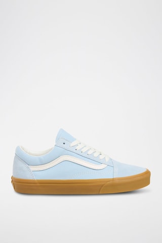 Baskets en cuir Old Skool - Ciel et blanc - Vans