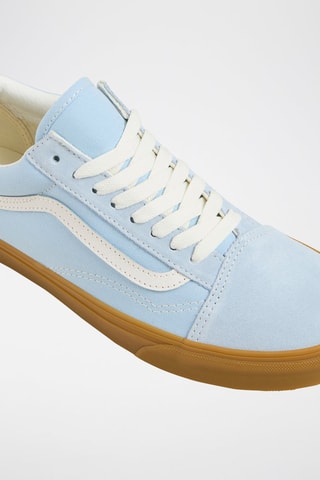 Baskets en cuir Old Skool - Ciel et blanc - Vans