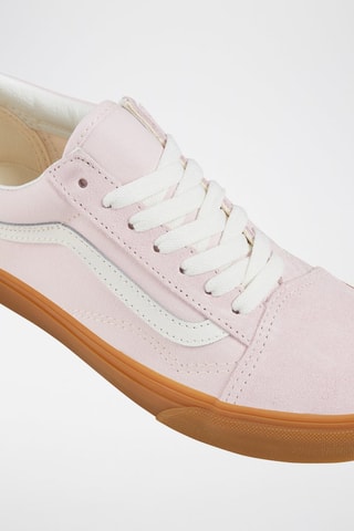 Baskets en cuir Old Skool - Rose poudré et blanc - Vans