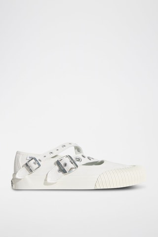 Baskets en nubuck Mary Jane Straps - Blanc - Vans