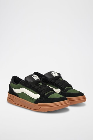 Baskets en nubuck Hylane - Noir et vert foncé - Vans