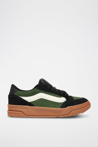 Baskets en nubuck Hylane - Noir et vert foncé - Vans