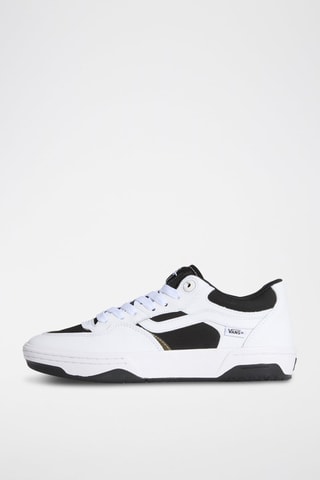 Chaussures de skate en cuir Rowan 2 - Blanc et noir - Vans