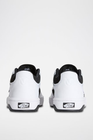Chaussures de skate en cuir Rowan 2 - Blanc et noir - Vans