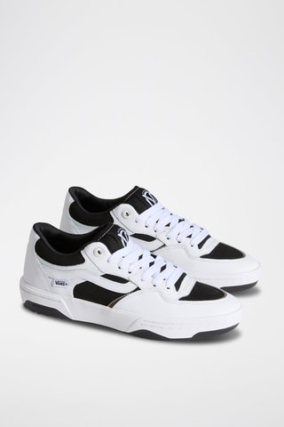Chaussures de skate en cuir Rowan 2 - Blanc et noir - Vans