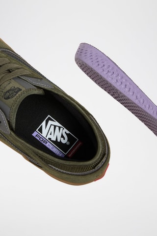 Chaussures de skateboard en nubuck Rowley - Vert foncé - Vans