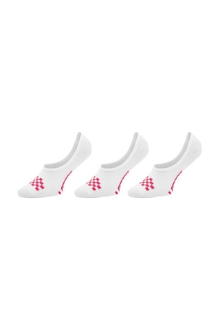 3 paires de protège-pieds - Blanc et rouge - Vans