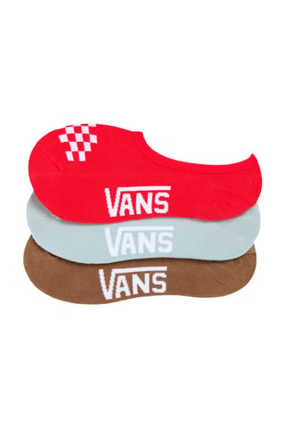 3 paires de socquettes - Rouge, ciel et marron
