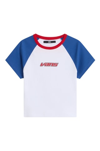 T-shirt - Blanc et bleu électrique