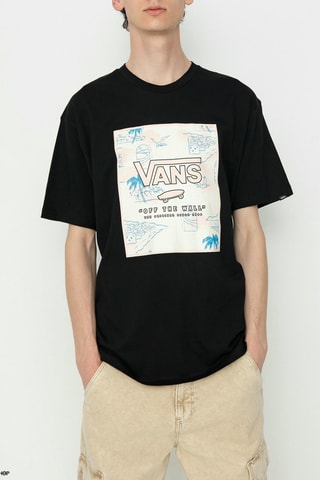 T-shirt Classic Print Box - Noir - Vans