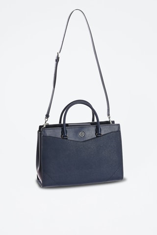 Leren Handtas - Marineblauw