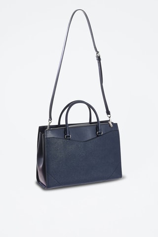 Leren Handtas - Marineblauw
