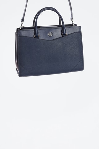 Leren Handtas - Marineblauw