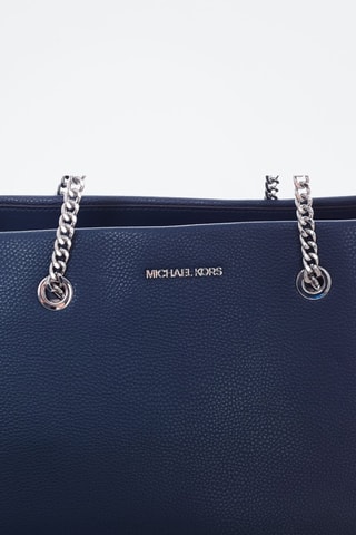 Leren Handtas Marineblauw