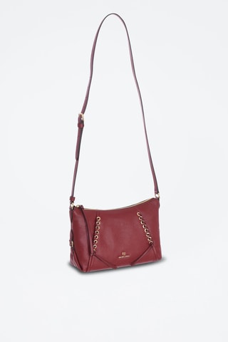 Leren Schoudertas - Rood Bordeauxrood