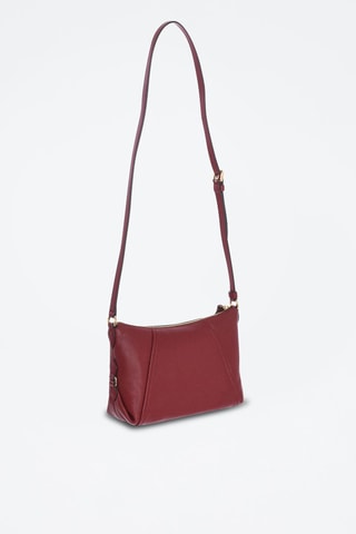 Leren Schoudertas - Rood Bordeauxrood