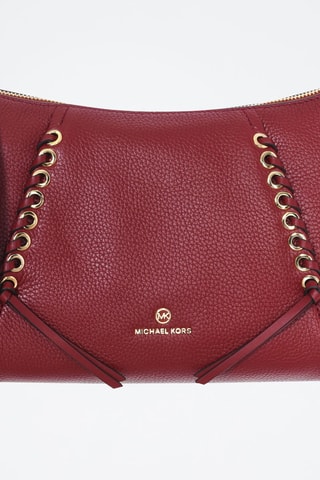 Leren Schoudertas - Rood Bordeauxrood