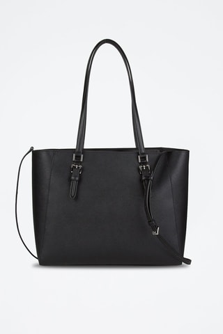 Shopper en 2 Clutches van Leer - Donkerbruin