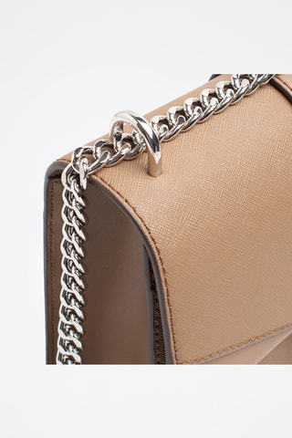 Sac bandoulière en cuir - Marron