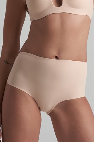Corrigerende Hipster Hoge Taille - Beige