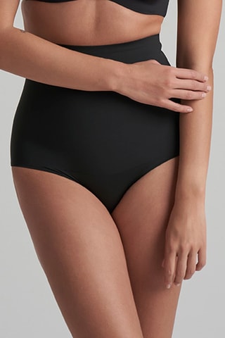 Vormende String Hoge Taille - Zwart