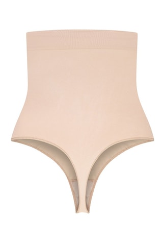Vormende String Hoge Taille - Beige
