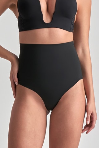 Corrigerende String Hoge Taille - Zwart