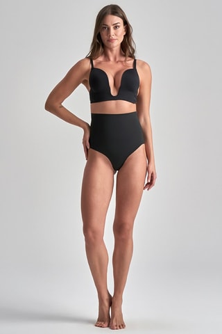 Corrigerende String Hoge Taille - Zwart