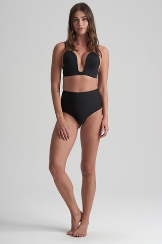 Corrigerende String Hoge Taille - Zwart