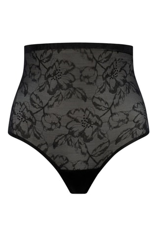 Corrigerende String Hoge Taille - Zwart