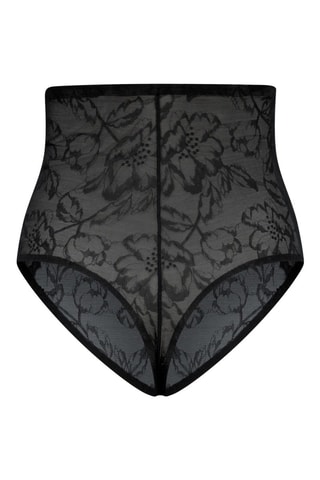 Corrigerende String Hoge Taille - Zwart