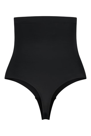 Corrigerende String Hoge Taille - Zwart