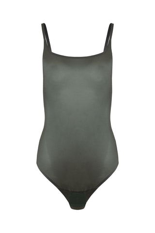Stringbodysuit - Donkergroen