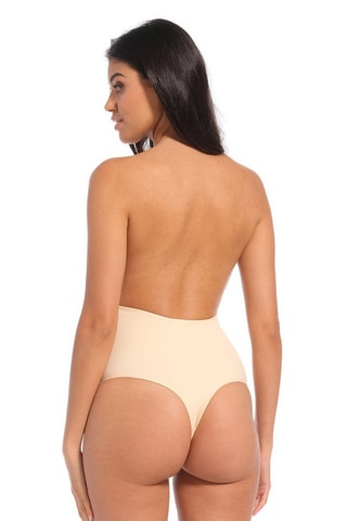 Strappless Stringbodysuit - Beige
